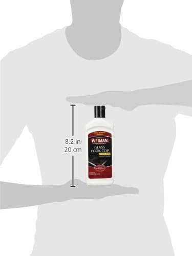 Weiman Glass Cooktop Heavy Duty Cleaner & Polish - Shines and Protects Glass/Ceramic Smooth Top Ranges with its Gentle Formula - 10 Oz., Clear
