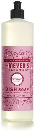 Mrs. MEYER'S CLEAN DAY Liquid Dish Soap 3 Pack Variety, Acorn Spice, Apple Cider, Fall Leaves, 16 OZ Each, 1 CT