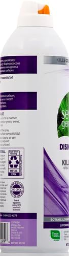 Seventh Generation Disinfecting Spray Cleaner Eucalyptus and Thyme Disinfectant 13.9 oz, Pack of 8