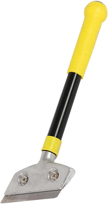 FOMIYES Heavy-Duty Glass Cleaning Scraper Tool Ergonomic Cooktop and Window Cleaner with Ribbed Control for Safe Use for Stovetop Tiles and Adhesive Removal