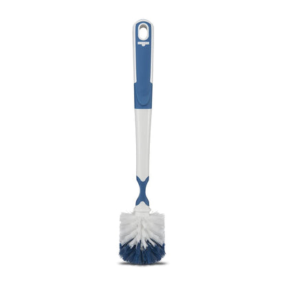 Unger Sink and Dish Scrub Brush, Kitchen Washing Scrubber for Hard-to-Reach Corners, Small Cleaning Supplies, Non-Scratch Bristles, Glassware, Pots, Pans, Tumblers, Drains, and Disposals
