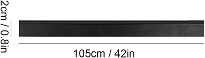 45cm 18in Grip Glass Squeegee for Window Cleaning,Stainless Steel All Purpose Squeegee with Non-Slip Handle for Shower Doors Window Car Mirror Glass (18in/45cm, Black)