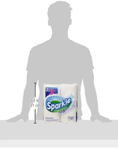 Sparkle Pick-A-Size Paper Towels, 6 Double Rolls (660 Sheets Total) - Strong 2-Ply Towels for Kitchen Cleanup and Everyday Messes