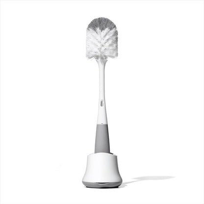 OXO Tot Bottle Brush with Nipple Cleaner and Stand – Gray, 2-Pack