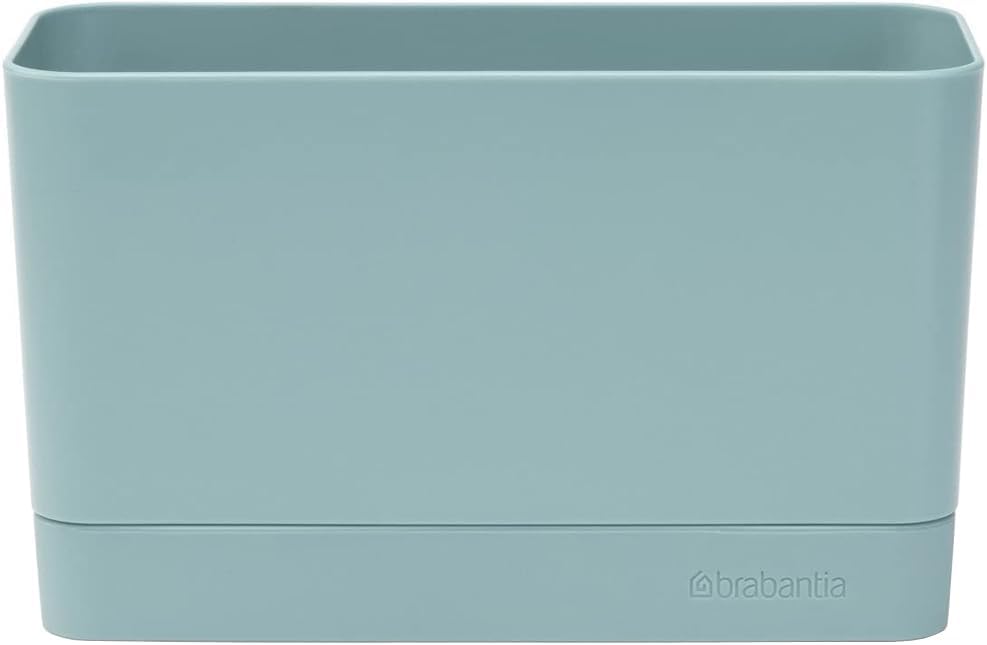 Brabantia Sink Organiser (Dark Gray) Non-Slip, Non-Scratch Kitchen Countertop Storage Caddy for Dish Brush, Soap, Cloths