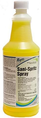 Nyco® Sani-Spritz Spray - 32 oz Quart Bottle - Ready-to-Use Disinfectant Cleaner & Deodorizer - Inhibits Growth of Mold & Mildew (sprayer not included)