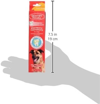 Petrodex Toothpaste for Dogs and Puppies, Cleans Teeth and Fights Bad Breath, Reduces Plaque and Tartar Formation, Enzymatic Toothpaste, Poultry Flavor, 6.2oz
