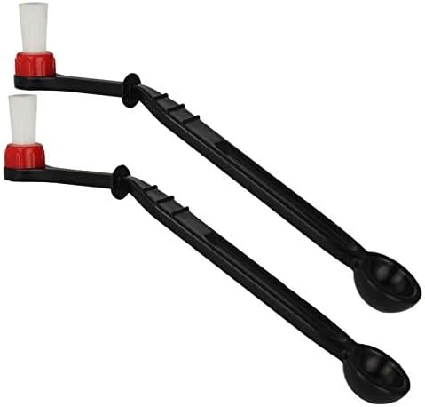 Number-One Coffee Machine Brush Cleaner Nylon Espresso Machine Brush Grinder Brush Coffee Cleaning Tool with Spoon (Pack of 2)