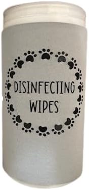 Paw Print Disinfecting Wipe Cover (Small, Black)