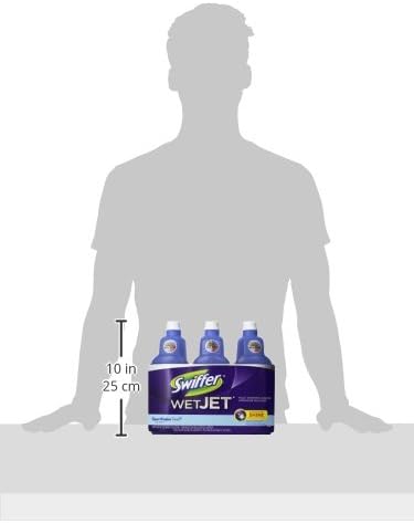 Swiffer WetJet Multi-Purpose and Hardwood Liquid Floor Cleaner Solution Refill, with Gain Scent, 42.2 fl oz each, (Pack of 2)