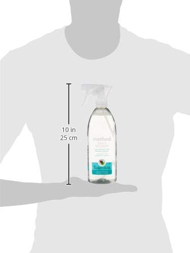Method Daily Shower Cleaner Spray, & Spray and Walk Away, Eucalyptus Mint Scent, 28 Fl Oz, (Pack of 8), Packaging May Vary