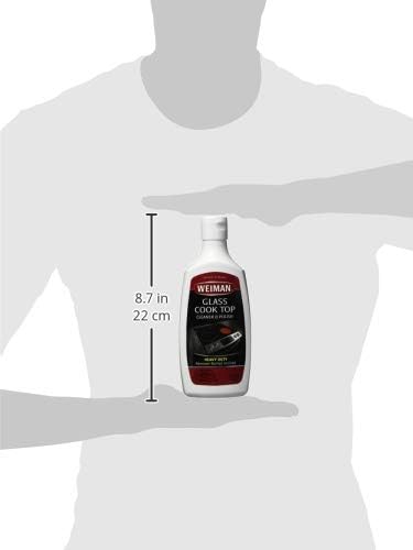 Weiman Non-Abrasive, No Scratch Induction Glass Ceramic Stove Cooktop Heavy Duty Cleaner and Polish, 20 Ounce