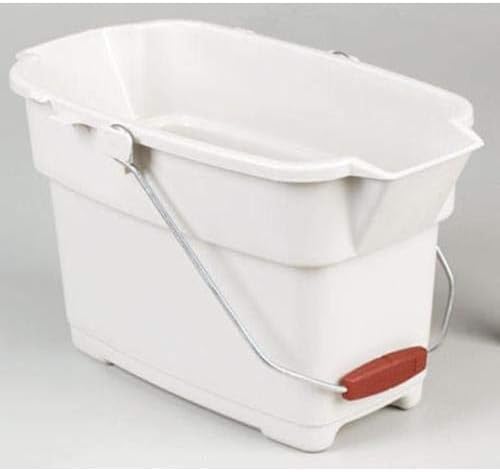 Rubbermaid Roughneck Square Bucket 12-Quart Blue Sturdy Pail Bucket Organizer Household Cleaning Supplies Projects Mopping Storage Comfortable Durable Grip Pour Handle