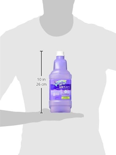 Swiffer WetJet Multi-Purpose and Hardwood Liquid Floor Cleaner Solution Refill, with Gain Scent, 42.2 fl oz each, (Pack of 2)
