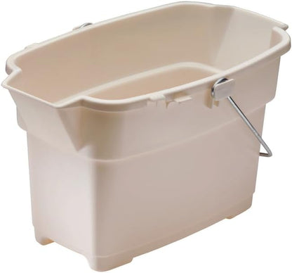 Rubbermaid Roughneck Square Bucket 12-Quart Blue Sturdy Pail Bucket Organizer Household Cleaning Supplies Projects Mopping Storage Comfortable Durable Grip Pour Handle