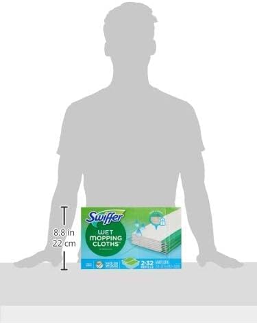 Swiffer Sweep + Mop, Wet Pads Refill, Floor Cleaner for Dirt, Dust, Hair, Cleaning Cloths for Mopping Home, Bathroom, Kitchen, All Purpose Multi-Surface Floor Wipes, Gain, 24ct