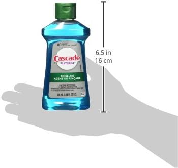 Cascade Rinse Aid Clean & Dry Booster Dishwasher Liquid, Gel & Detergent Pods for Sparkling Clean Dishes, Dishwasher Soap, Tablets & Rinse Aid Dry Booster, 8.45oz