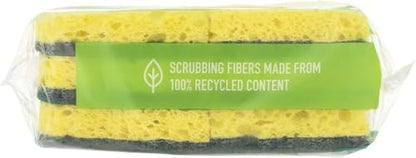Scotch-Brite Heavy Duty Scrub Sponge, 9 Kitchen Sponges Designed for Tough Messes in the Kitchen that Last 3X Longer*, Best for Cast Iron Skillets and Outdoor Grills, Flexible, Durable, and Strong