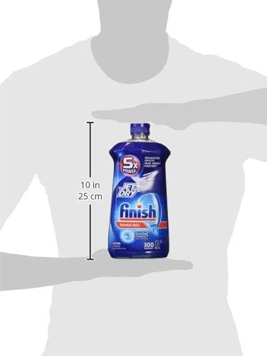 Finish Jet-Dry Rinse Aid, 32oz, Dishwasher Rinse Agent & Drying Agent
