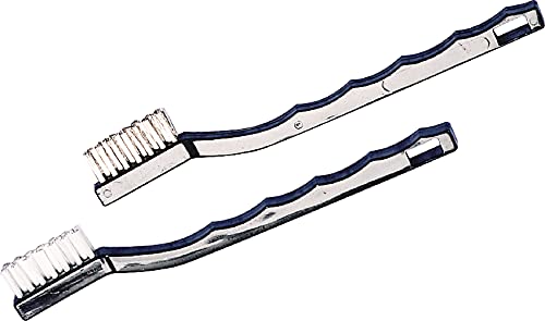 Carlisle FoodService Products Flo-Pac Maintenance Brush, Toothbrush Style Utility Scrubber for Cleaning With Nylon Bristles, 7", 1 Count, Black
