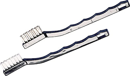 Carlisle FoodService Products Flo-Pac Maintenance Brush, Toothbrush Style Utility Scrubber for Cleaning With Nylon Bristles, 7", 1 Count, Black
