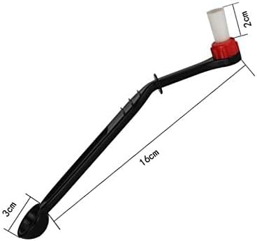 Number-One Coffee Machine Brush Cleaner Nylon Espresso Machine Brush Grinder Brush Coffee Cleaning Tool with Spoon (Pack of 2)