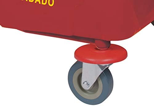 Winco Commercial Mop Bucket on Wheels, 26 Quart, Yellow