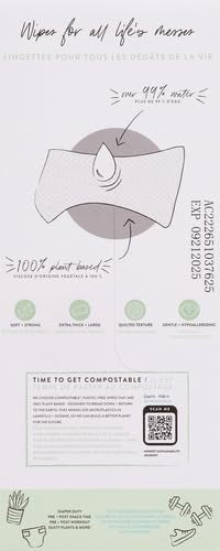 The Honest Company Hypoallergenic Multi-Use Baby Wipes for Sensitive Baby Skin, Rose Blossom, 60 Count