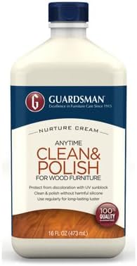 Guardsman Clean & Polish for Wood Furniture, Cream Polish 16 oz 461500 by Guardsman