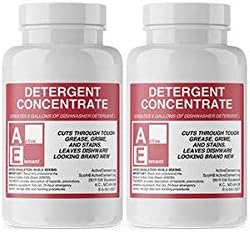 Commercial Dishwasher Detergent - Makes One 5 Gallon Pail - Industrial Dish Detergent - For High and Low Temp Dishwasher Machine