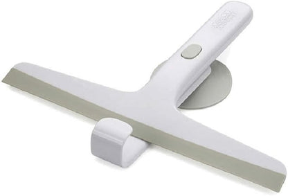 Joseph Joseph EasyStore Shower Glass Squeegee and Window Cleaner with Storage Hook, Bathroom Accessories