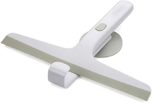 Joseph Joseph EasyStore Shower Glass Squeegee and Window Cleaner with Storage Hook, Bathroom Accessories