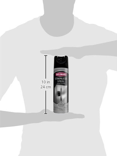 Weiman Stainless Steel Cleaner & Polish Aerosol, 17 fl oz