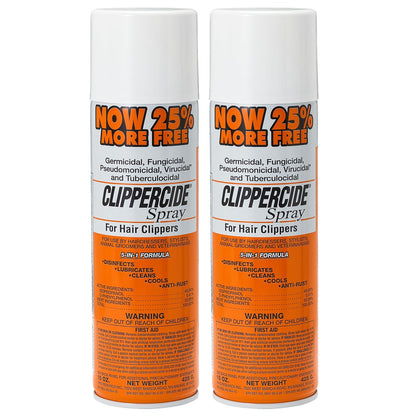 5-in-1 Clipper Disinfectant Spray 15oz, 1 Pack | Cleans, Lubricates, Cools, Prevents Rust & Disinfects | Professional Clipper Spray for Barbers, Stylists & Pet Groomers | Made by BARBICIDE