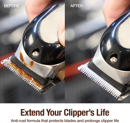 5-in-1 Clipper Disinfectant Spray 15oz, 1 Pack | Cleans, Lubricates, Cools, Prevents Rust & Disinfects | Professional Clipper Spray for Barbers, Stylists & Pet Groomers | Made by BARBICIDE