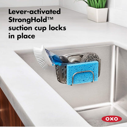 Good Grips Stronghold Suction Sinkware Organizer - Gray, One Size
