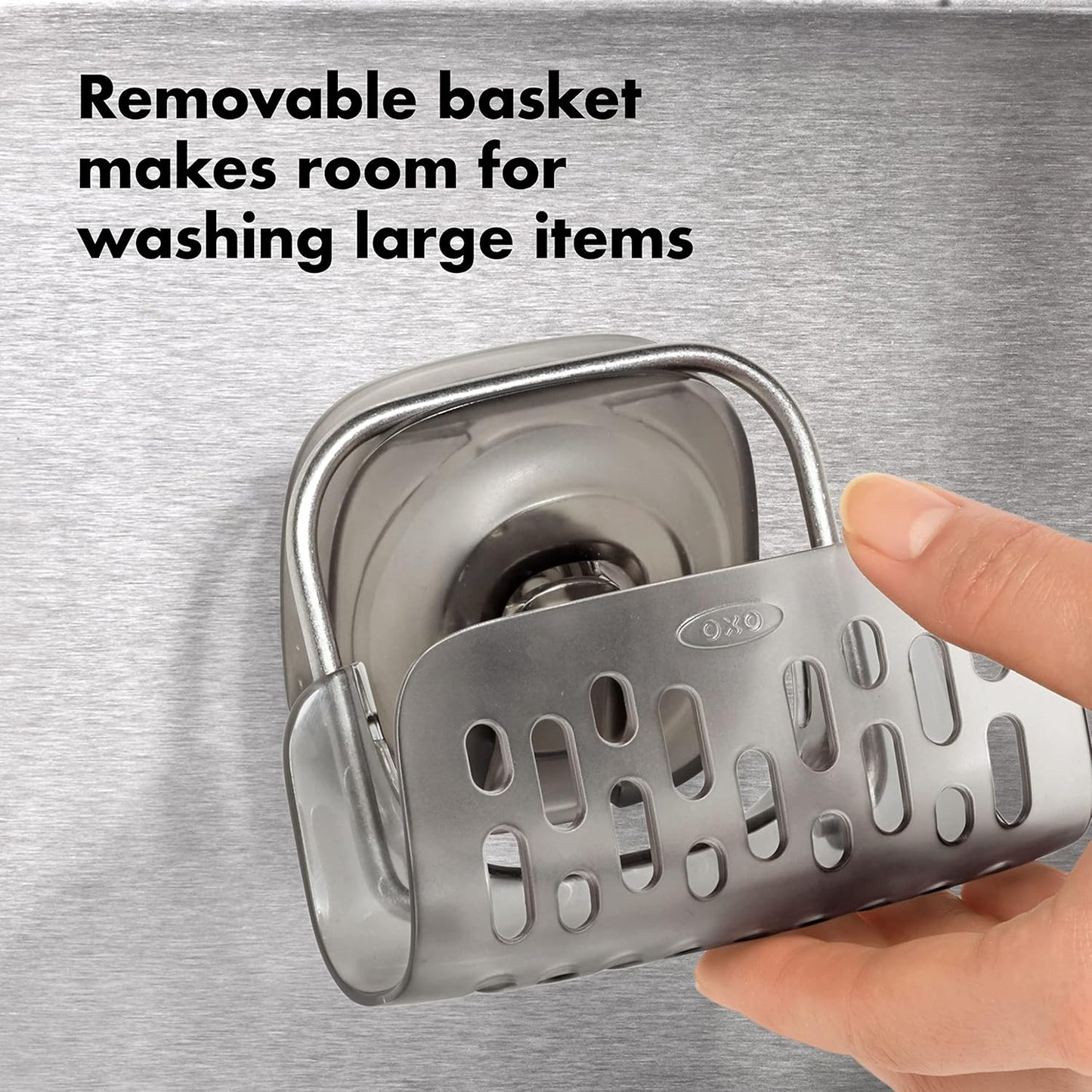 Good Grips Stronghold Suction Sinkware Organizer - Gray, One Size
