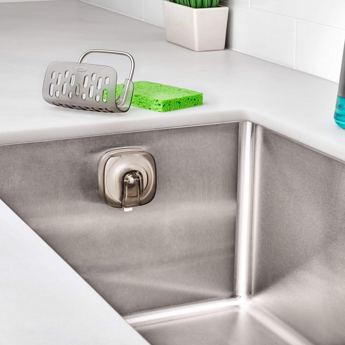 Good Grips Stronghold Suction Sinkware Organizer - Gray, One Size