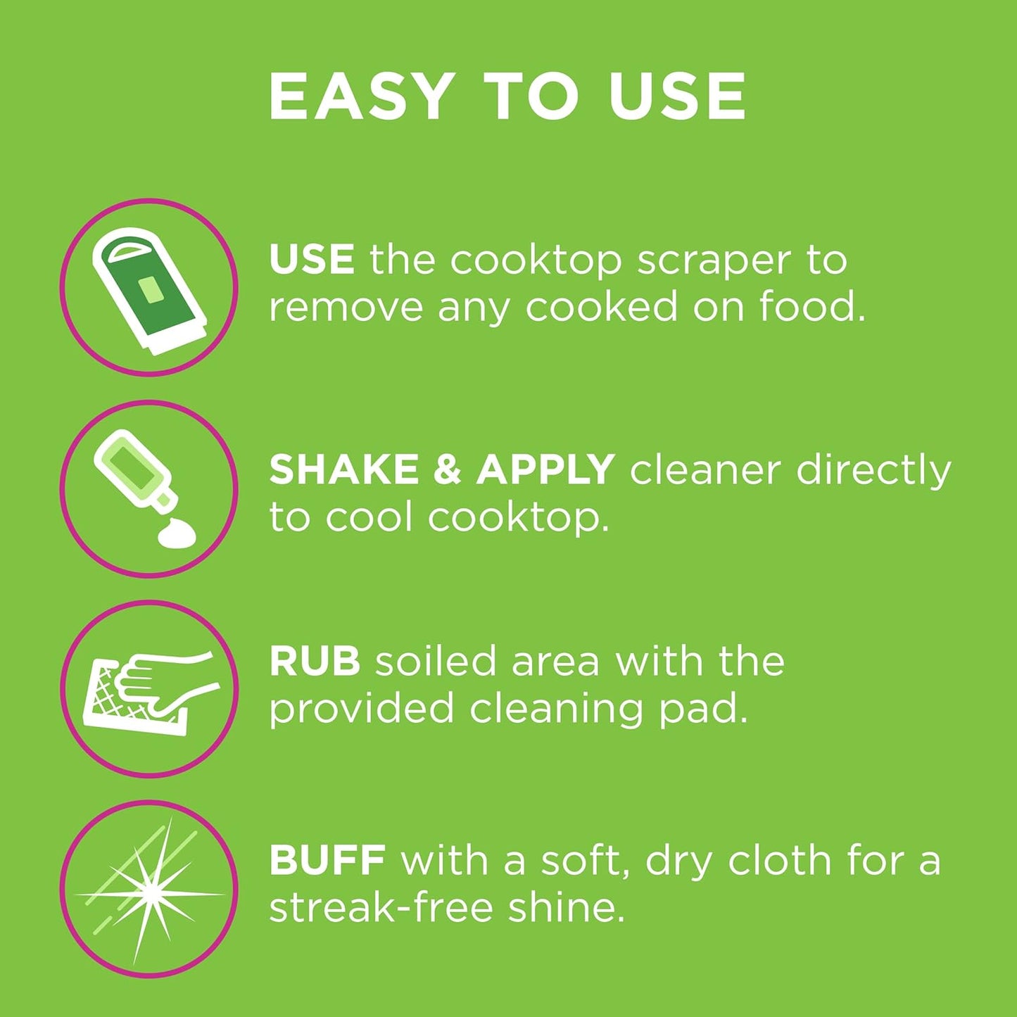 Affresh Cooktop Cleaning Kit, Safe for Glass & Ceramic Cooktops, Includes 5 oz cleaner, 5 pads, 1 scraper