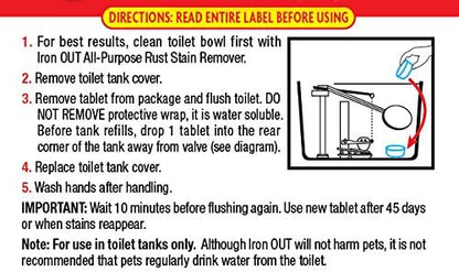 Automatic Toilet Bowl Cleaner Tablets, 12 Tablets