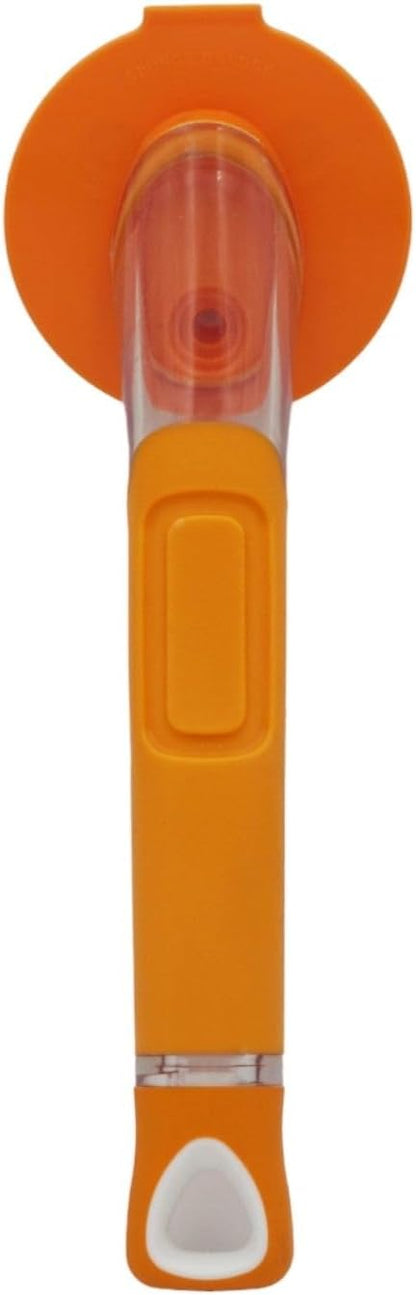 The Original Smiling Handle with Soap Dispensing for Scrub Daddy (Reg. TM) Sponge and Scrub Moji Sponge (White)
