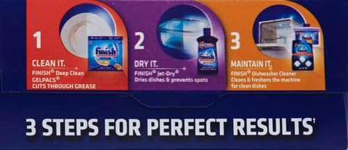 Finish Gelpacs Dishwasher Detergent Pods, Quick Dissolving Cleaning Power, Fights Grease & Dried-On Food, Easy-to-Use Pre-Measured Dishwasher Soap, Orange Scent, 84 Count