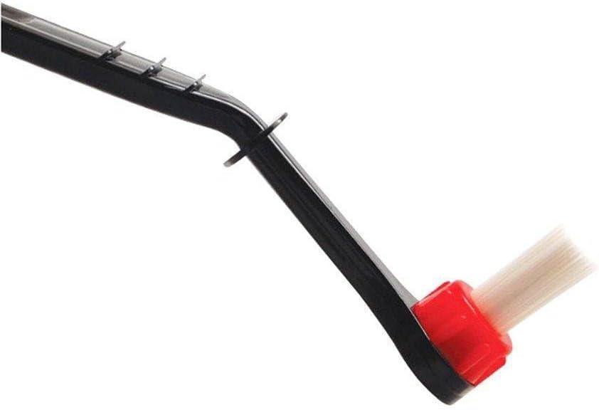 Number-One Coffee Machine Brush Cleaner Nylon Espresso Machine Brush Grinder Brush Coffee Cleaning Tool with Spoon (Pack of 2)