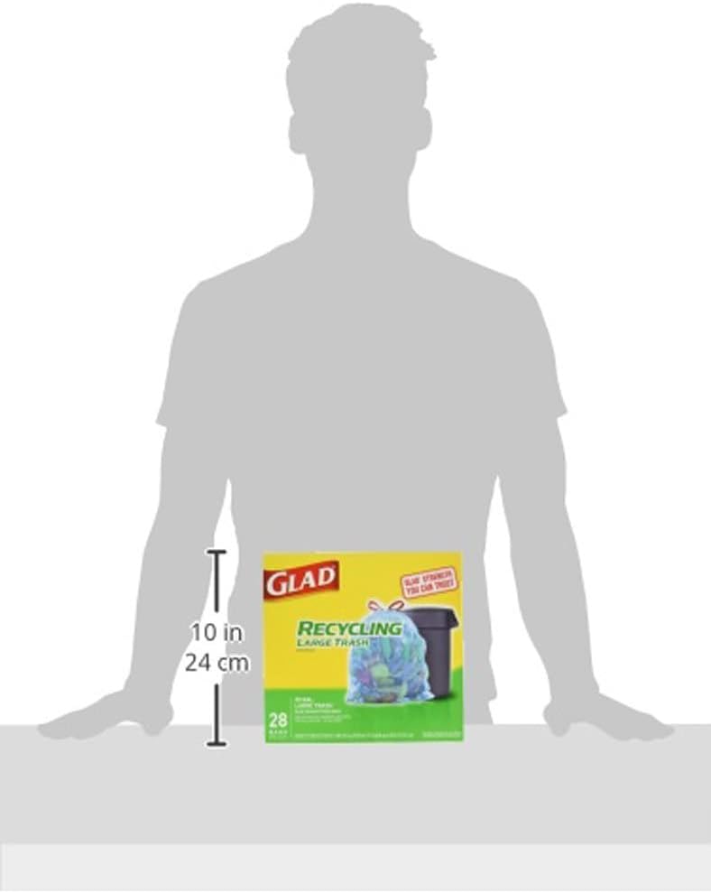 Glad Recycling 30 gal. Trash Bags Drawstring 28 pk