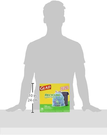 Glad Recycling 30 gal. Trash Bags Drawstring 28 pk