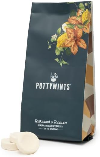 Potty Mints Dissolvable Air Freshener Toilet Tablets | Jasmine and Honeysuckle| Long-Lasting, Non-Toxic | Made in The USA | Discreet Packaging, Septic Safe | Travel Friendly (20 Bag)