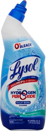 Lysol Toilet Bowl Cleaner Gel, for Cleaning and Disinfecting, Bleach Free, Ocean Fresh Scent, 24oz