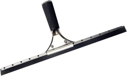45cm 18in Grip Glass Squeegee for Window Cleaning,Stainless Steel All Purpose Squeegee with Non-Slip Handle for Shower Doors Window Car Mirror Glass (18in/45cm, Black)