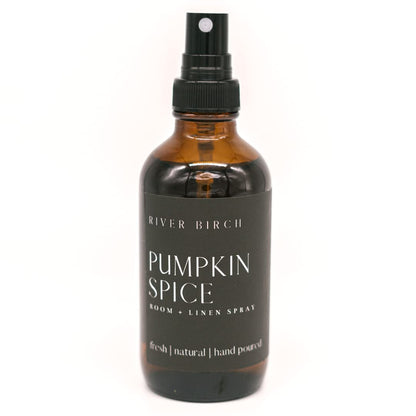 River Birch Luxury Linen and Room Spray - Home Signature Scent Balsam and Cedar Room Fragrance Spray - Fragrant Fresh Linen Air Freshener For Bedding - Handmade in Texas - 4 oz Glass Amber Bottle