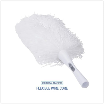 Boardwalk Microfeather Duster, Microfiber Feathers, Washable, 23", White